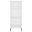 vidaXL magasfényű fehér szerelt fa tálalószekrény 34,5 x 32,5 x 90 cm