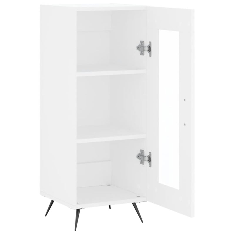 vidaXL fehér szerelt fa tálalóasztal 34,5 x 34 x 90 cm