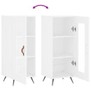 vidaXL fehér szerelt fa tálalóasztal 34,5 x 34 x 90 cm