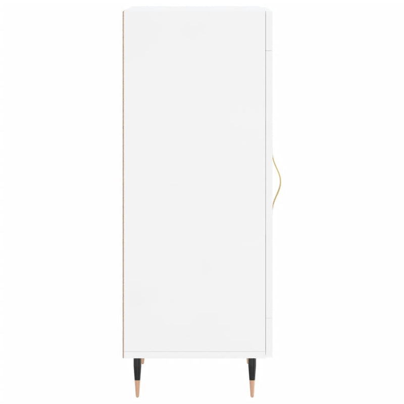 vidaXL magasfényű fehér szerelt fa tálalószekrény 34,5 x 34 x 90 cm