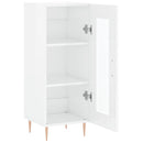 vidaXL magasfényű fehér szerelt fa tálalószekrény 34,5 x 34 x 90 cm