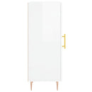 vidaXL magasfényű fehér szerelt fa tálalószekrény 34,5 x 34 x 90 cm