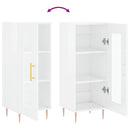 vidaXL magasfényű fehér szerelt fa tálalószekrény 34,5 x 34 x 90 cm