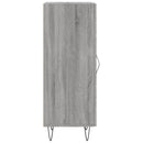 vidaXL szürke sonoma színű szerelt fa tálalószekrény 34,5 x 34 x 90 cm