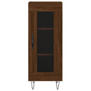 vidaXL barna tölgy színű szerelt fa tálalószekrény 34,5 x 34 x 90 cm
