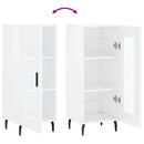 vidaXL magasfényű fehér szerelt fa tálalószekrény 34,5 x 34 x 90 cm