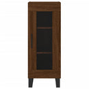 vidaXL barna tölgy színű szerelt fa tálalószekrény 34,5 x 34 x 90 cm