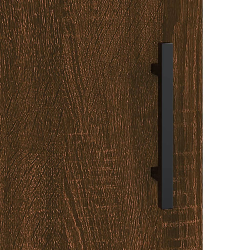 vidaXL barna tölgy színű szerelt fa tálalószekrény 34,5 x 34 x 90 cm