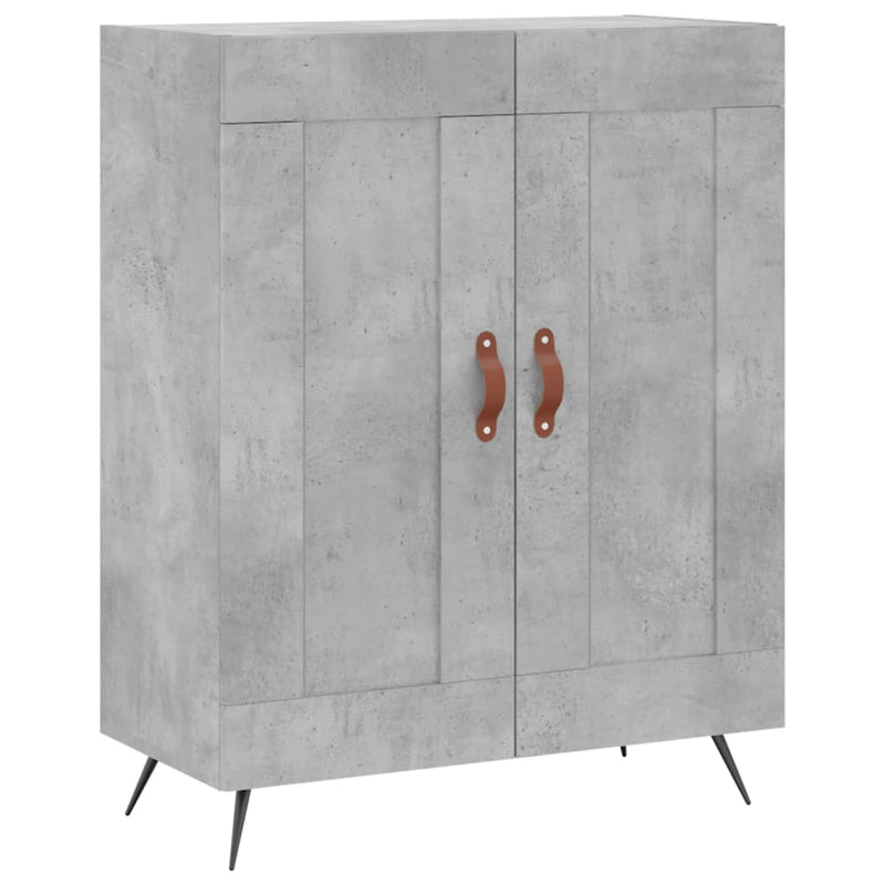 vidaXL betonszürke szerelt fa tálalószekrény 69,5 x 34 x 90 cm