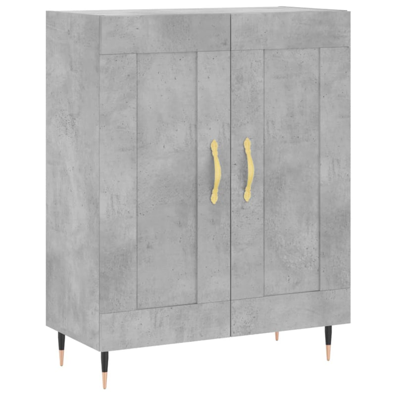 vidaXL betonszürke szerelt fa tálalószekrény 69,5 x 34 x 90 cm