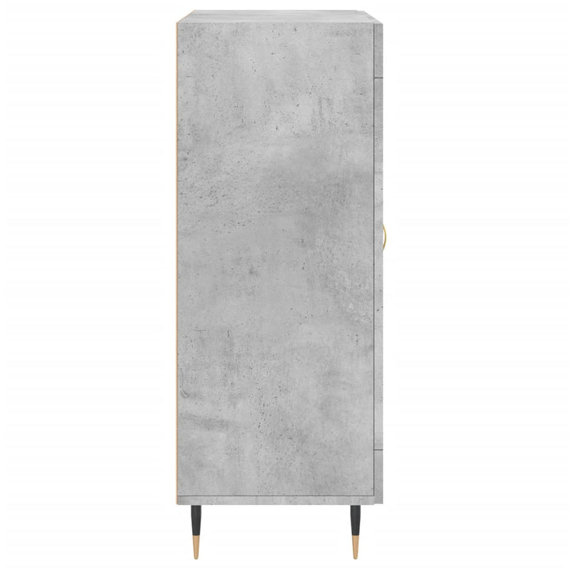 vidaXL betonszürke szerelt fa tálalószekrény 69,5 x 34 x 90 cm