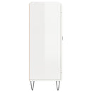 vidaXL magasfényű fehér szerelt fa tálalószekrény 69,5 x 34 x 90 cm