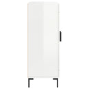 vidaXL magasfényű fehér szerelt fa tálalószekrény 69,5 x 34 x 90 cm