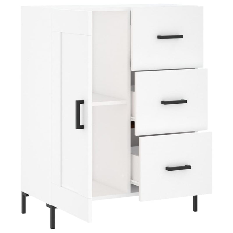 vidaXL fehér szerelt fa tálalószekrény 69,5 x 34 x 90 cm