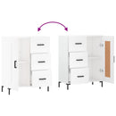 vidaXL fehér szerelt fa tálalószekrény 69,5 x 34 x 90 cm