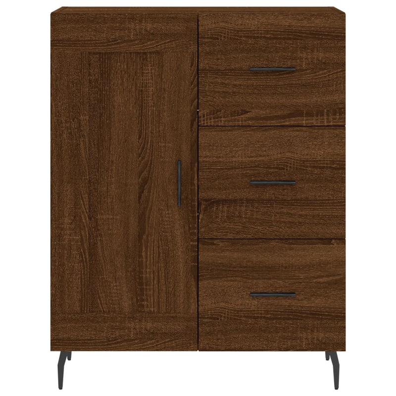 vidaXL barna tölgy színű szerelt fa tálalószekrény 69,5 x 34 x 90 cm
