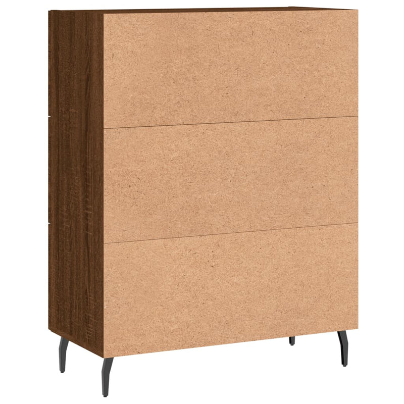 vidaXL barna tölgy színű szerelt fa tálalószekrény 69,5 x 34 x 90 cm