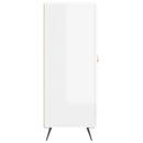 vidaXL magasfényű fehér szerelt fa tálalószekrény 34,5 x 34 x 90 cm
