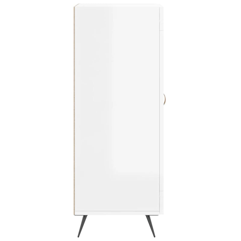 vidaXL magasfényű fehér szerelt fa tálalószekrény 34,5 x 34 x 90 cm