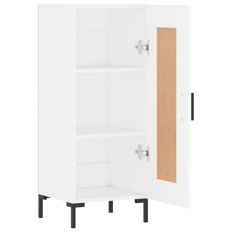 vidaXL fehér szerelt fa tálalóasztal 34,5 x 34 x 90 cm