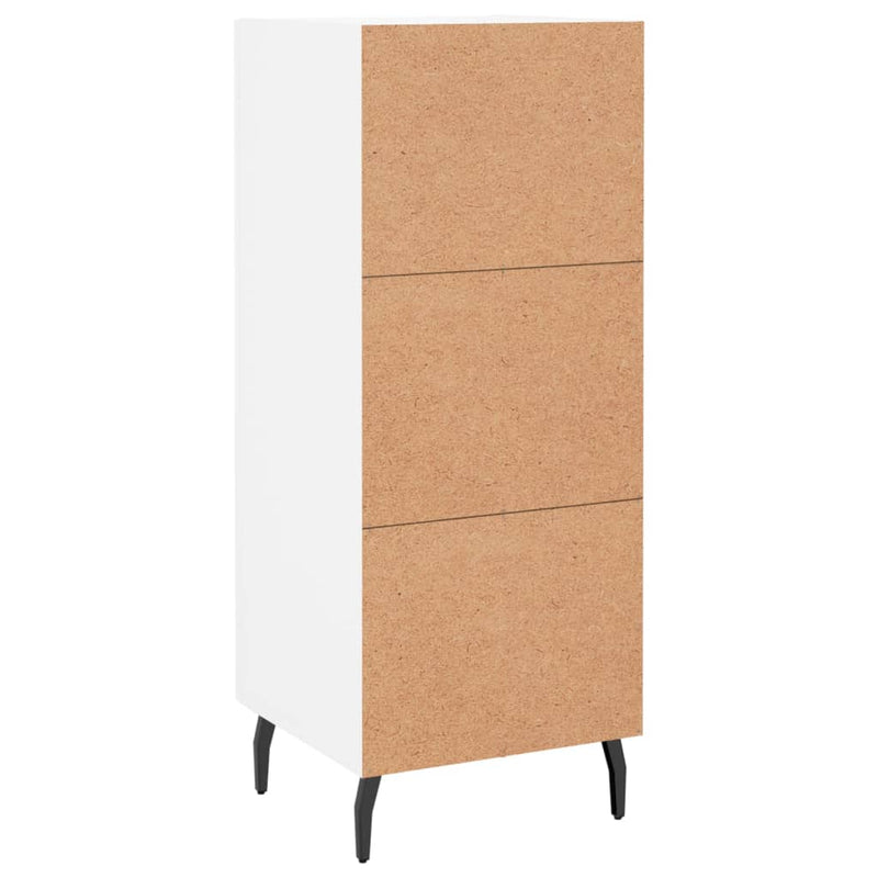 vidaXL fehér szerelt fa tálalóasztal 34,5 x 34 x 90 cm