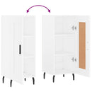 vidaXL fehér szerelt fa tálalóasztal 34,5 x 34 x 90 cm