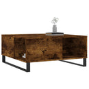 vidaXL füstös tölgy színű fatermék dohányzóasztal 80x80x36,5 cm