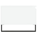 vidaXL fehér szerelt fa dohányzóasztal 90 x 50 x 36,5 cm