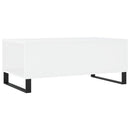 vidaXL fehér szerelt fa dohányzóasztal 90 x 50 x 36,5 cm