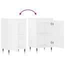 vidaXL 2 db fehér szerelt fa tálalószekrény 40 x 35 x 70 cm