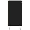 vidaXL 2 db fekete szerelt fa tálalószekrény 40 x 35 x 70 cm