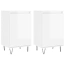 vidaXL 2 db magasfényű fehér szerelt fa tálalószekrény 40 x 35 x 70 cm