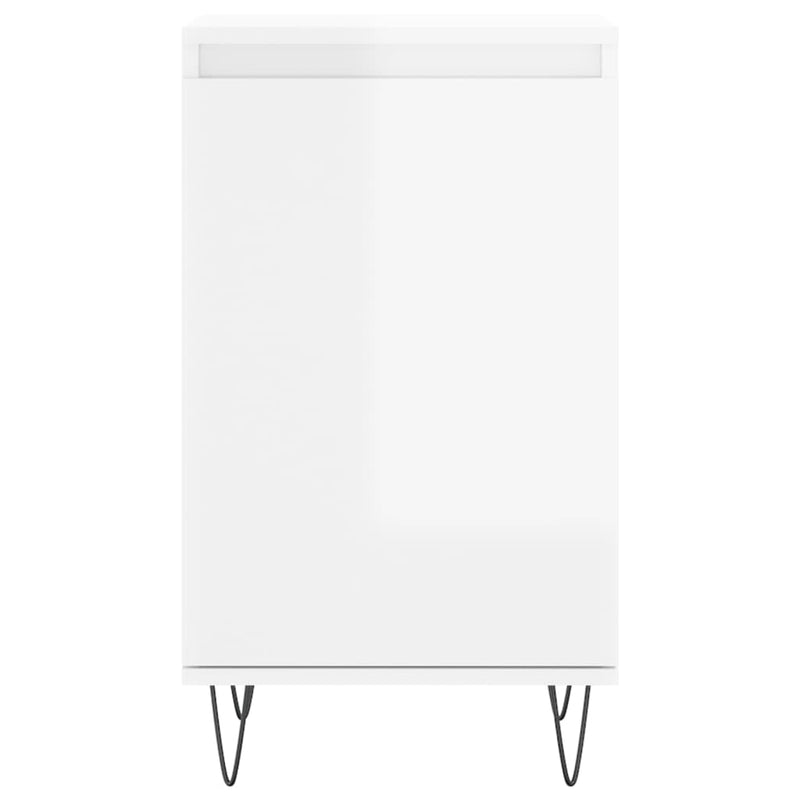 vidaXL 2 db magasfényű fehér szerelt fa tálalószekrény 40 x 35 x 70 cm