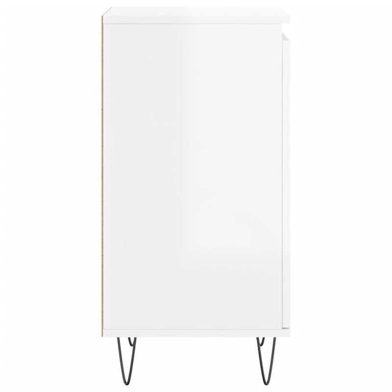 vidaXL 2 db magasfényű fehér szerelt fa tálalószekrény 40 x 35 x 70 cm