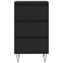 vidaXL fekete szerelt fa tálalószekrény 40 x 35 x 70 cm