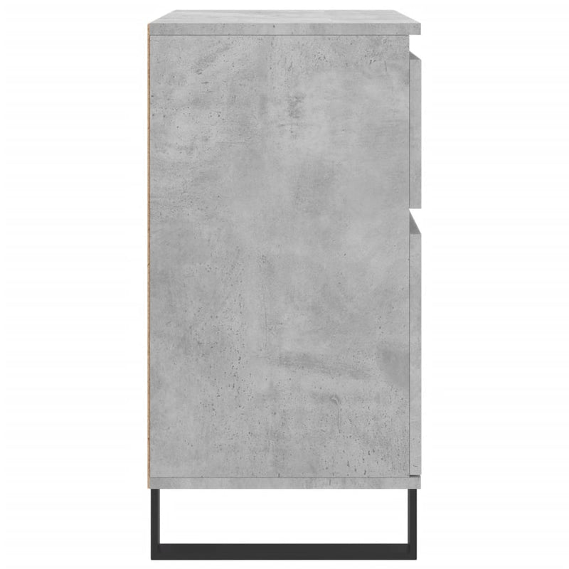 vidaXL betonszürke szerelt fa tálalószekrény 60 x 35 x 70 cm