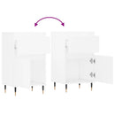 vidaXL 2 db fehér szerelt fa tálalószekrény 40 x 35 x 70 cm