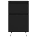 vidaXL 2 db fekete szerelt fa tálalószekrény 40 x 35 x 70 cm