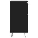 vidaXL 2 db fekete szerelt fa tálalószekrény 40 x 35 x 70 cm