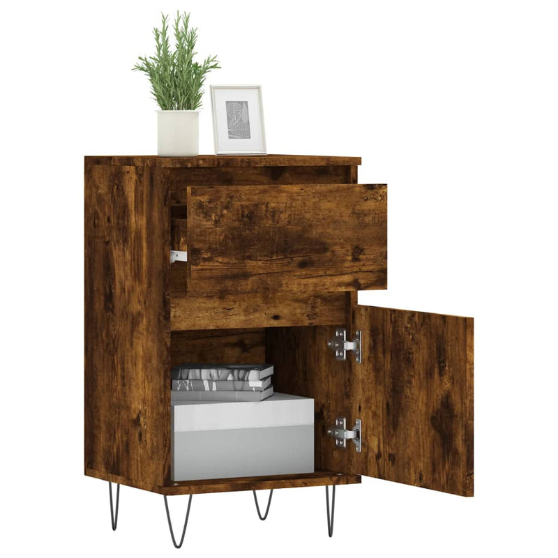 vidaXL 2 db sonoma tölgy színű szerelt fa tálalószekrény 40x35x70 cm