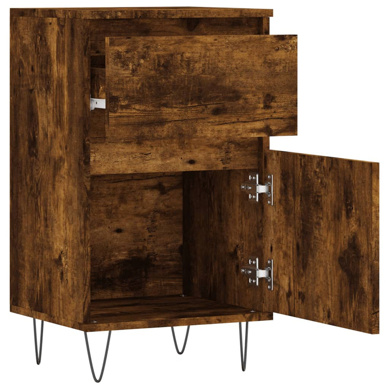 vidaXL 2 db sonoma tölgy színű szerelt fa tálalószekrény 40x35x70 cm