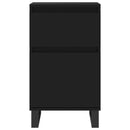 vidaXL 2 db fekete szerelt fa tálalószekrény 40 x 35 x 70 cm