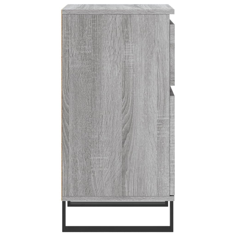 vidaXL 2 db szürke sonoma színű szerelt fa tálalószekrény 40x35x70 cm