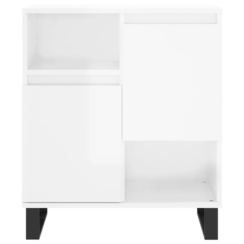 vidaXL magasfényű fehér szerelt fa tálalószekrény 60 x 35 x 70 cm