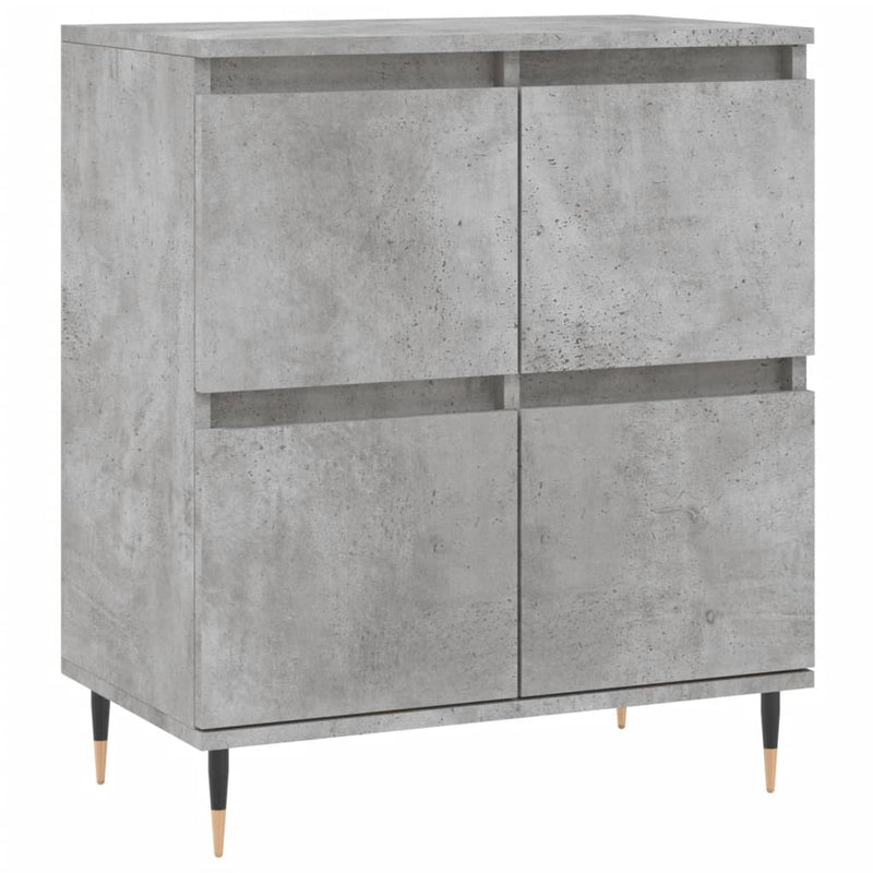 vidaXL betonszürke szerelt fa tálalószekrény 60 x 35 x 70 cm