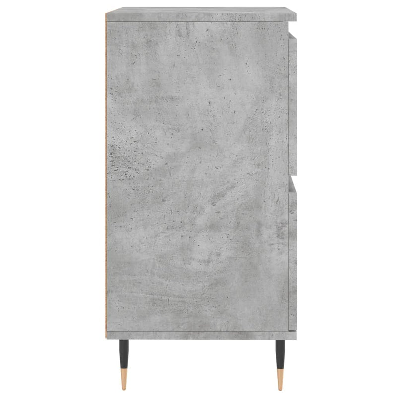 vidaXL betonszürke szerelt fa tálalószekrény 60 x 35 x 70 cm
