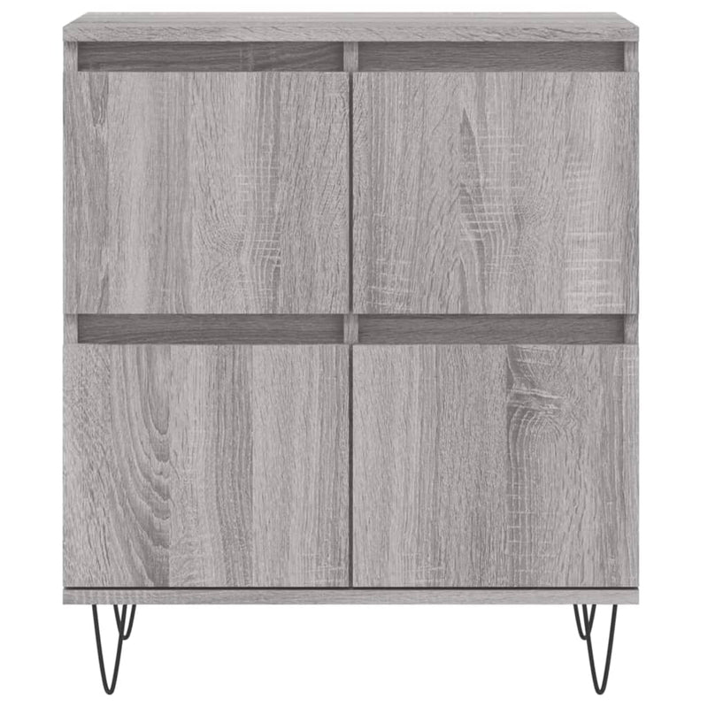 vidaXL szürke sonoma színű szerelt fa tálalószekrény 60 x 35 x 70 cm