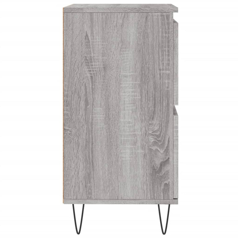 vidaXL szürke sonoma színű szerelt fa tálalószekrény 60 x 35 x 70 cm