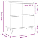vidaXL szürke sonoma színű szerelt fa tálalószekrény 60 x 35 x 70 cm
