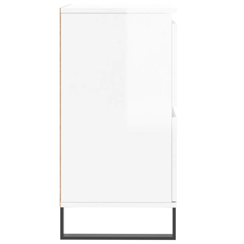 vidaXL magasfényű fehér szerelt fa tálalószekrény 60 x 35 x 70 cm